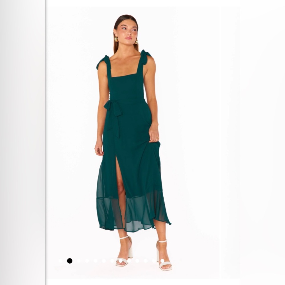 Show Me Your MuMu Teal Midi Dress